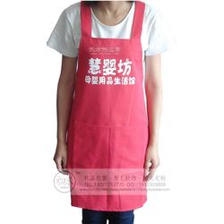 围裙制作手工围裙定做多色可选丝印刺绣logo二维码