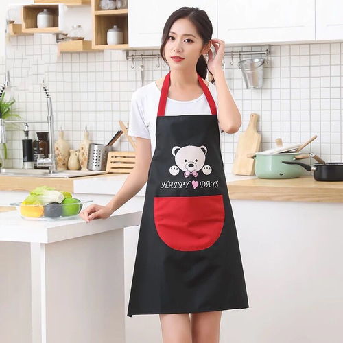 家用围裙女厨房围裙做饭工作服围裙防油围裙