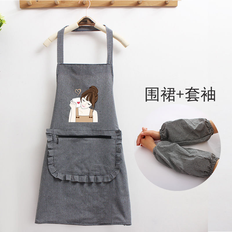 围裙新风尚 韩版无袖罩衣如何定义现代厨房美学