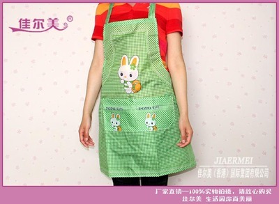 佳尔美热销磨毛布围裙 可爱卡通设计，特价直销